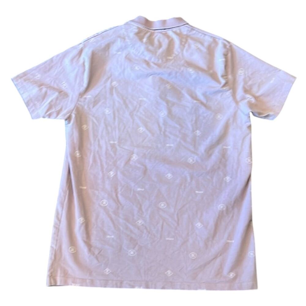 Rare Rabbit Men's Pink Monogram Print Polo Size L - Picture 3 of 8